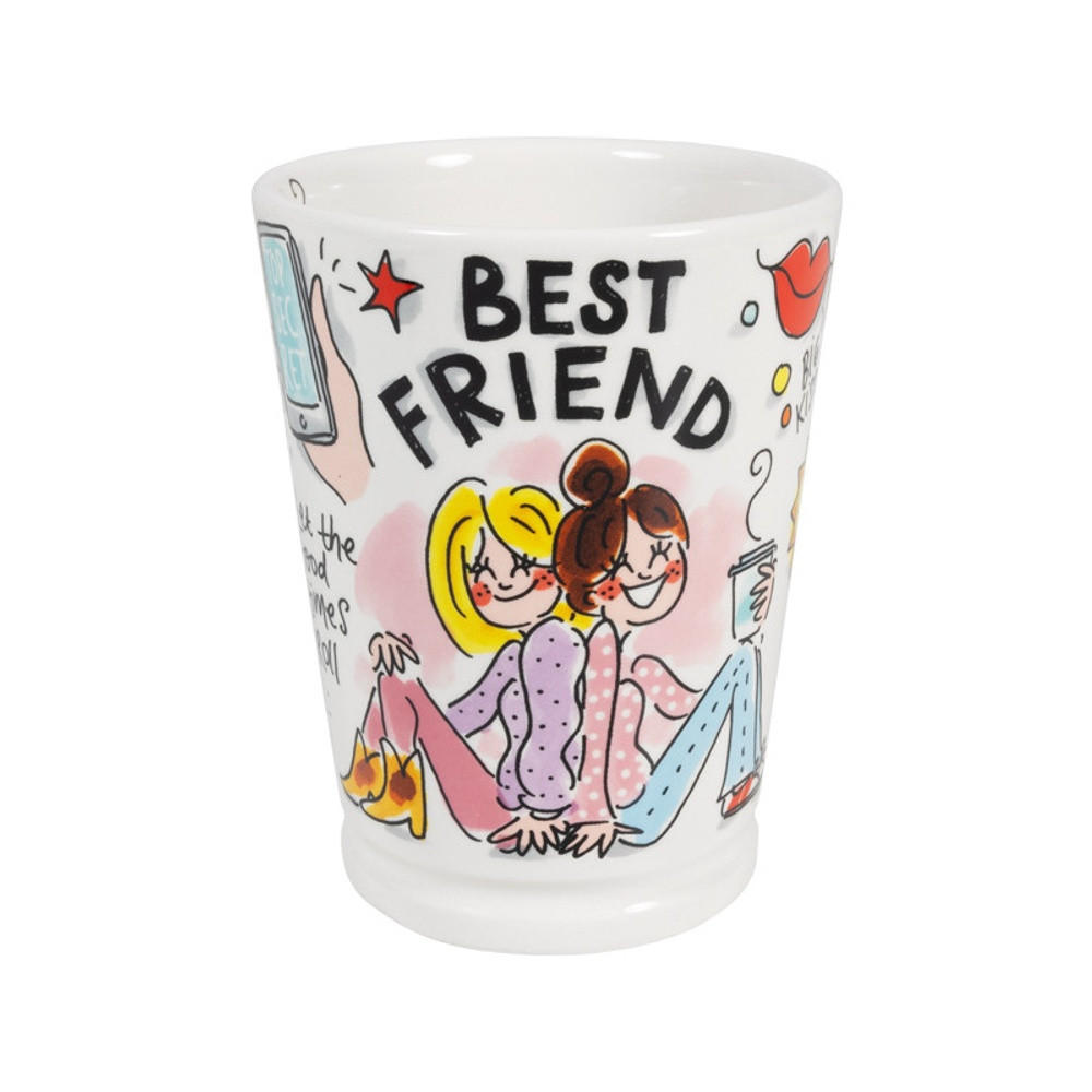 BECHER Bester Freund in Bunt - 500 ml - Multicolor, Keramik (0.5L) - Blond Amsterdam