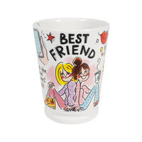 BECHER Bester Freund in Bunt - 500 ml - Multicolor, Keramik (0.5L) - Blond Amsterdam
