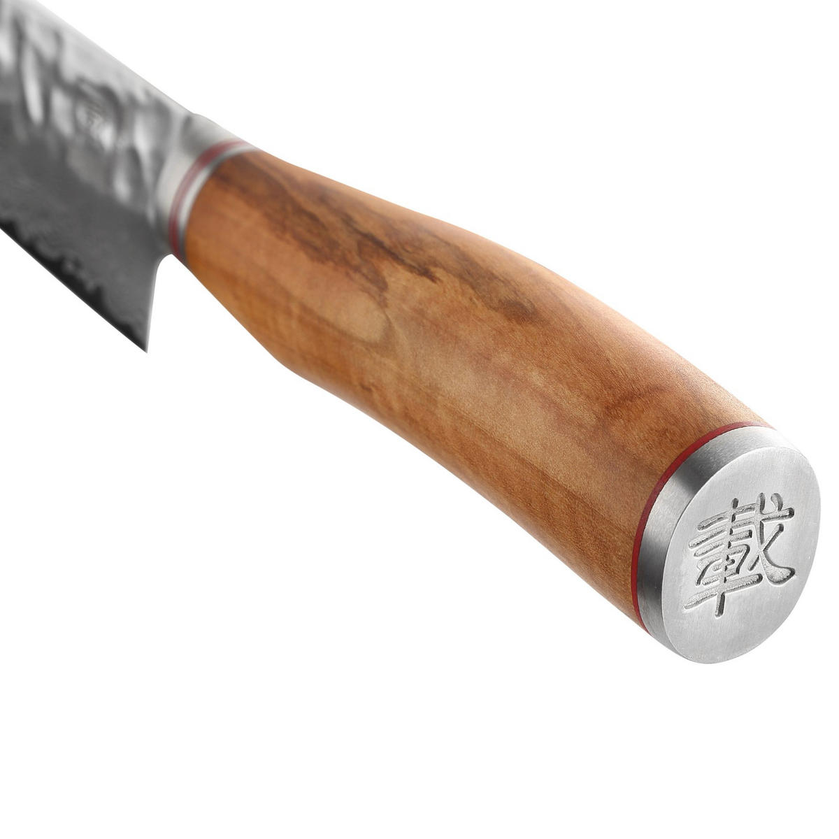 SANTOKUMESSER Minami Damast - Braun, Metall (31cm) - Zayiko