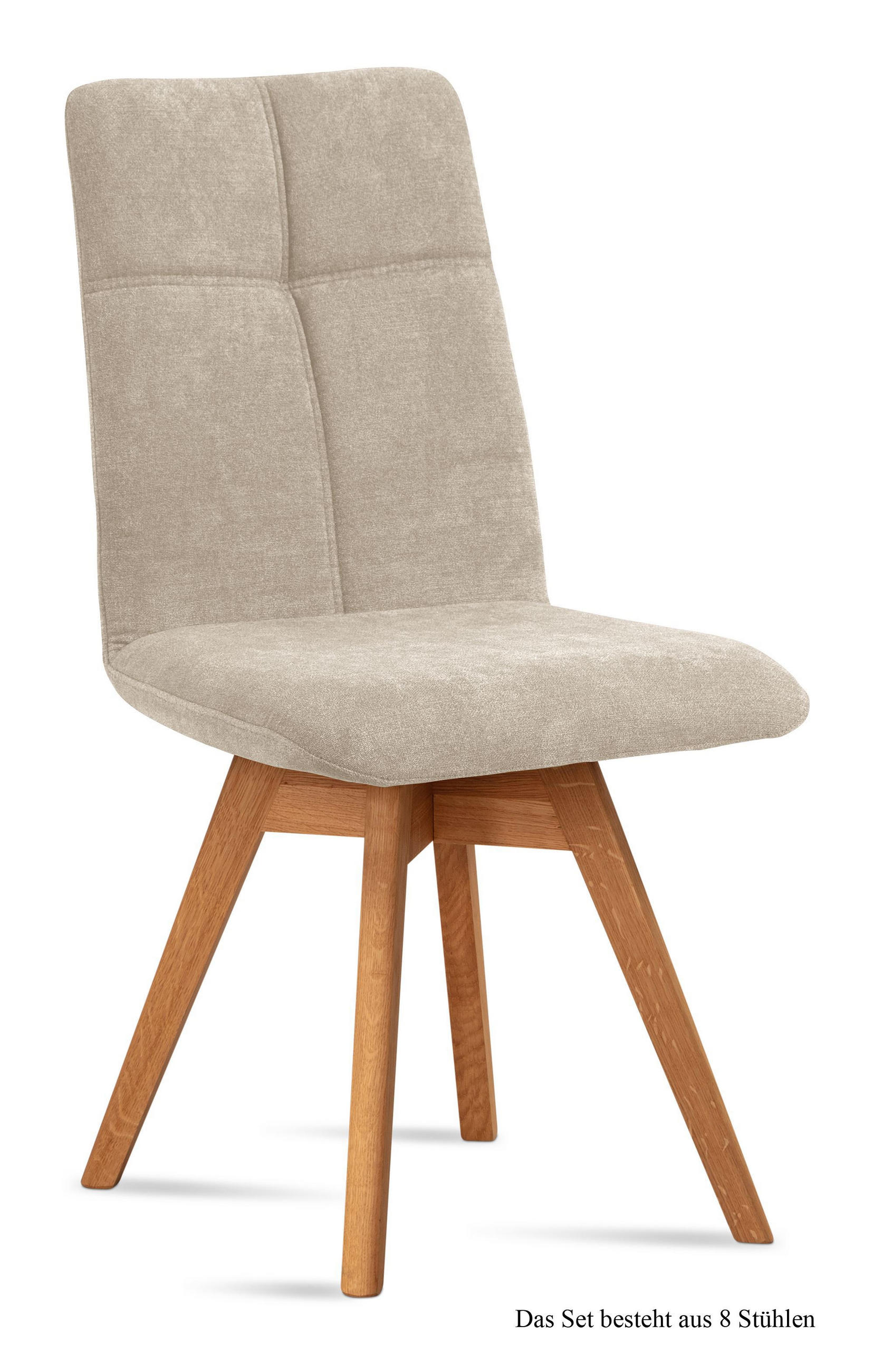 ESSZIMMERSTUHL drehbar (8er-Set) Dorea 47x92x60 Eiche geölt/Natur - Eichefarben/Naturfarben, Kunststoff (60/92/47cm) - 58aufmkessel