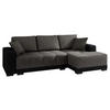 ECKSOFA Dallas, Seite: Rechts - Schwarz/Grau, Holz/Textil (240/140cm) - MIRJAN24
