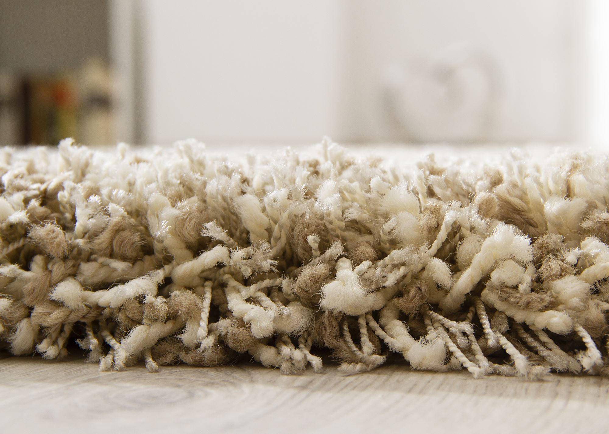 Thumbnail - Steffensmeier Hochflorteppich, Sand, Textil, Uni, Quadratisch, 200x200 cm, Fasern thermofixiert (heatset), Teppiche & Bö...