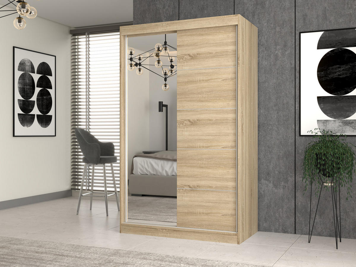 KLEIDERSCHRANK Sonoma 120/200/61 - Eiche Artisan, Holzwerkstoff (120/200/61cm) - RAUMHIRSCH FURNITURE