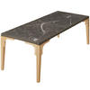 GARTENTISCH Foggia,196 x 87 x 76 cm,natur - Naturfarben, Kunststoff (196/87/76cm) - tectake