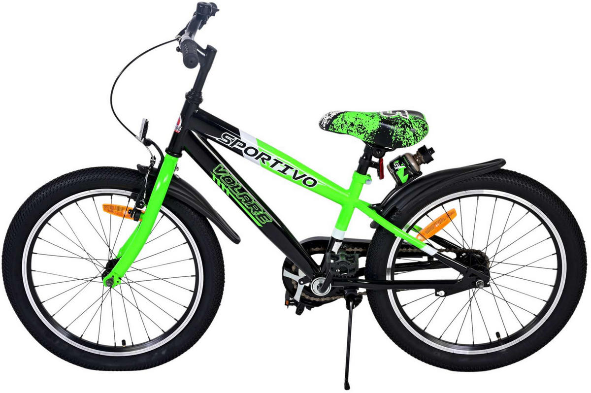 KINDERFAHRRAD Sportivo - Jungen - 20 Zoll - Rücktritt + Handbremse - Grün - Grün, Metall (60cm) - TPFSports
