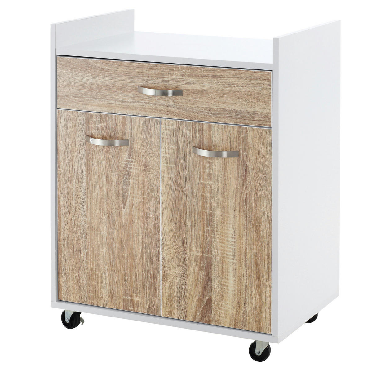 KÜCHENWAGEN DE-17097 Helleiche - Eichefarben, Holzwerkstoff (40/77/60cm) - ComfortXL