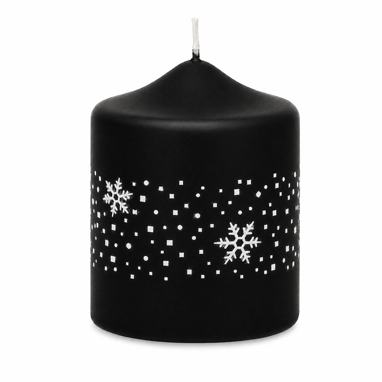 Kopschitz Kerzen Adventskerzen Schwarz 6x8x8 cm