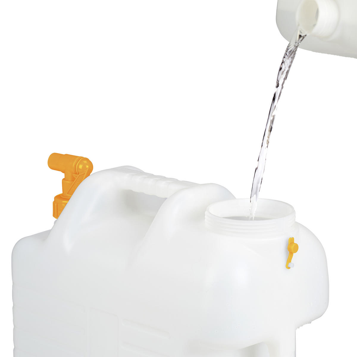 WASSERKANISTER - Weiß, Kunststoff (25L) - Relaxdays
