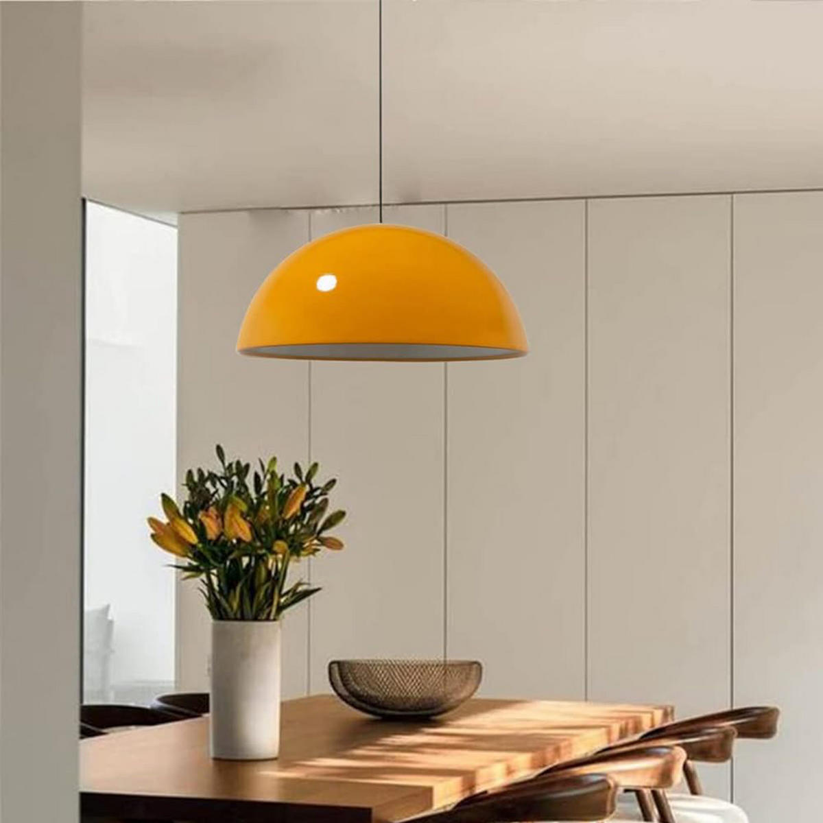 PENDELLEUCHTE Lipeo 50/23 - Gelb, Metall (50/23cm) - Bamyum