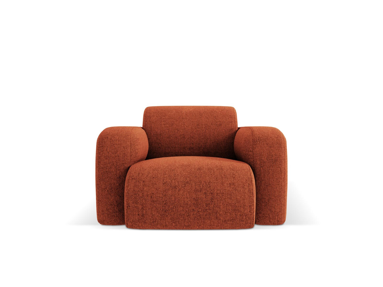 SESSEL Molino aus Chenille-Stoff terrakotta - Terra cotta, Textil (95/72/105cm) - Micadoni