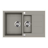 UMYVADLO Seattle Beton - šedá, keramika (80/20/50cm) - Bergstroem