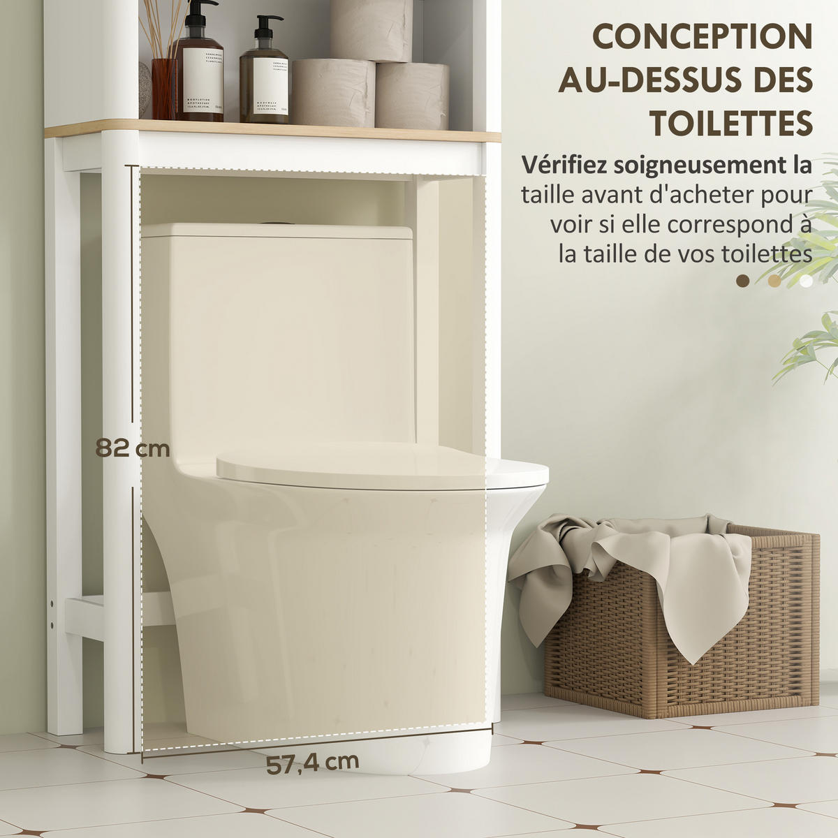 BADEZIMMERREGAL DE-15920 mit gerillter Tür Weiß - Weiß, Holzwerkstoff (25/170/65cm) - ComfortXL