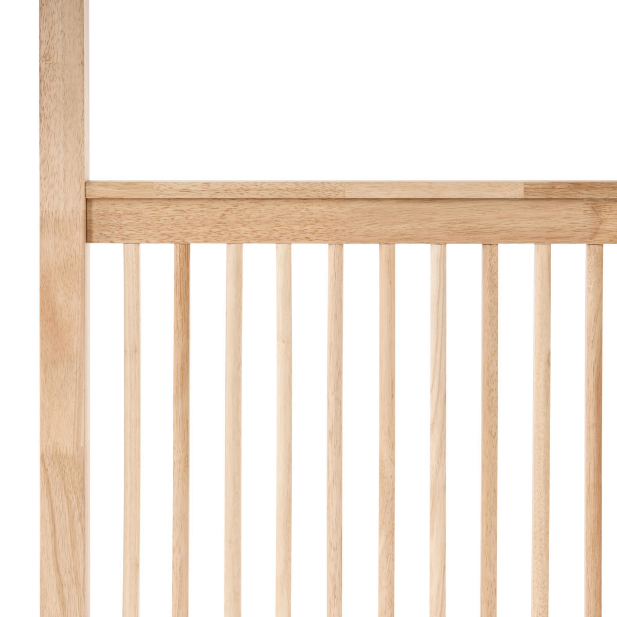 HIMMELBETT 160/200 cm Hellbraun Harfleur - Hellbraun, Holz (160/200cm) - Beliani