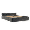 POLSTERBETT Solvo mit Stauraum 200/200 cm Anthrazit im Paros Stoff - Anthrazit/Schwarz, Holz/Holzwerkstoff (200/200cm) - AltaBeds