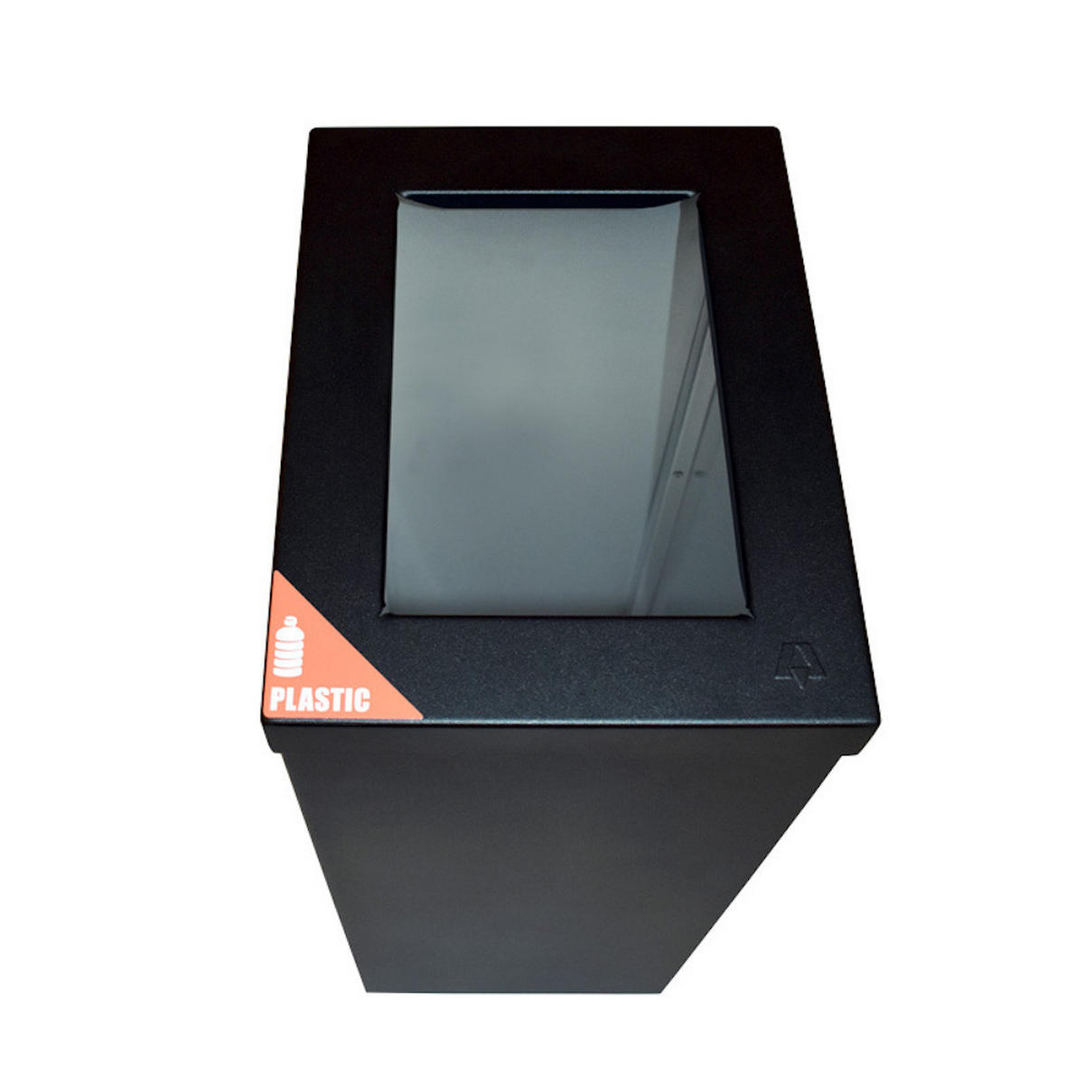 MÜLLEIMER Wertstoffsammler Recycloflex 60 Liter 70,5x26,3x34,3 cm AlumInium Schwarz - Schwarz, Metall (34.3/70.5/26.3cm) - PROREGAL