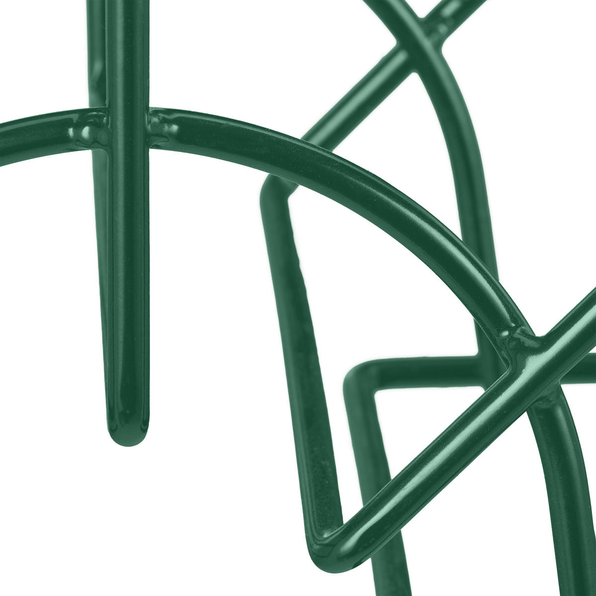 SCHLAUCHHALTER - Dunkelgrün, Metall (30.5/19/13.5cm) - Relaxdays