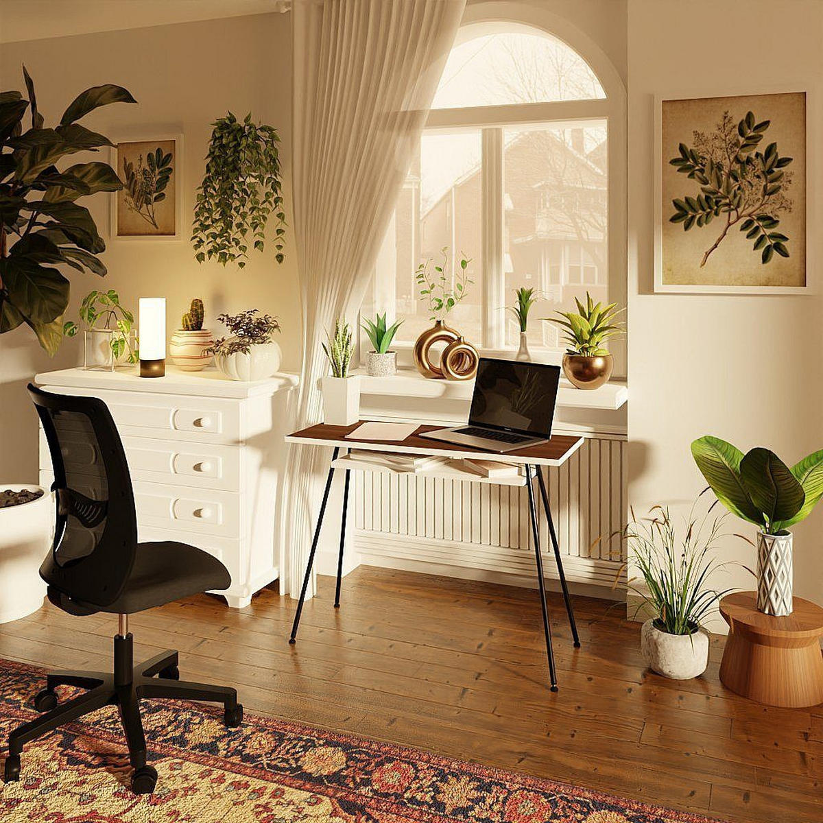 BÜROTISCH Kost Colors 100x40 cm – modernes Design in Schwarz - Schwarz, Holzwerkstoff (40/100/75cm) - Letti Moderni