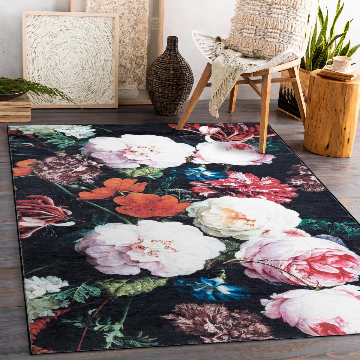 TEPPICH Andre 120/170 cm - Schwarz, Textil (120/170cm) - rugsX