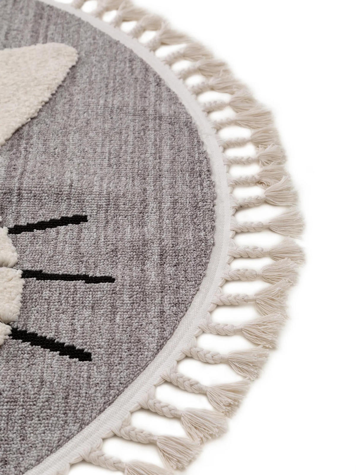 KINDERTEPPICH Momo Grau ø 120 cm rund - Grau, Textil (120/120cm) - Lytte