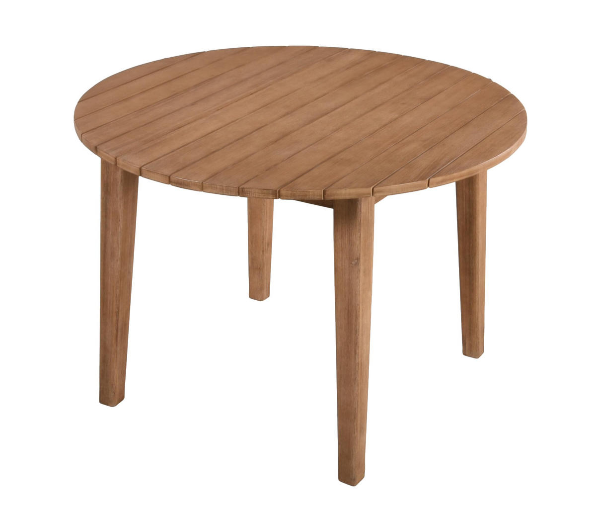 GARTEN-SITZGRUPPE Doha 5-teilig Rund Gartenmöbel-Set - Hellbraun, Holz - DELUKE