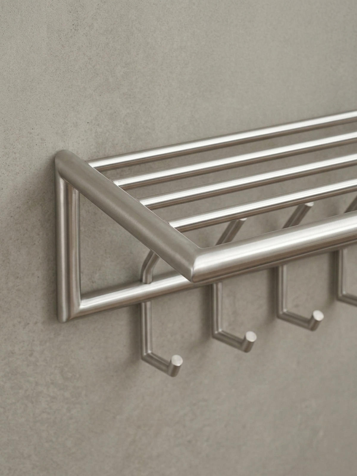 WANDGARDEROBE Metall Silber Modern mit Aufbewahrungsmöglichkeiten - Silberfarben, Metall (75/29/30cm) - KADIMA DESIGN