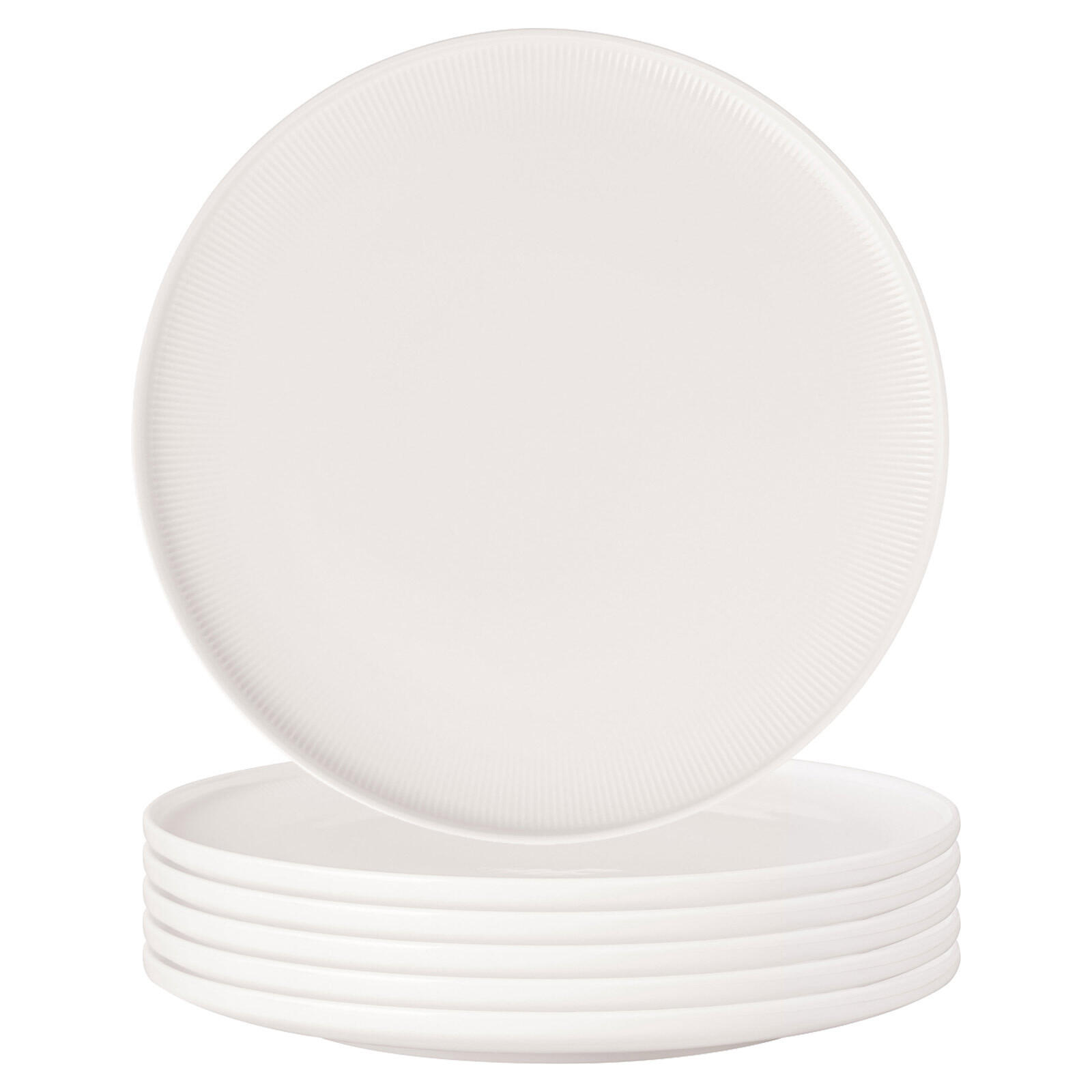 GOURMETTELLER Afina weiß ø 32 cm 6er Set - Weiß, Keramik (32cm) - Villeroy & Boch