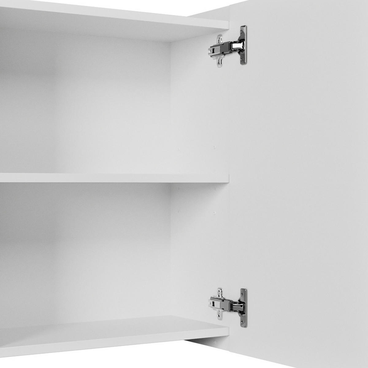BADSPIEGELSCHRANK Fynn Weiß 62 x 64 cm - Weiß, Holzwerkstoff (62/64/20.8cm) - Vicco