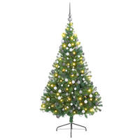 WEIHNACHTSBAUM Künstlicher Klappbarer 78/78/210 cm Grün PVC - Grün, Kunststoff (210cm) - vidaXL