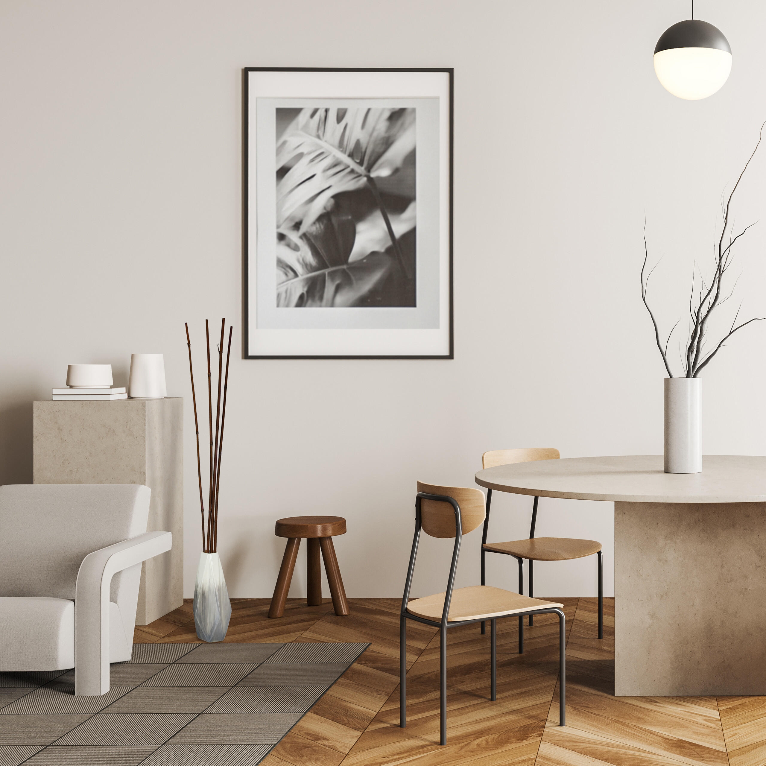 25XPFLANZSTÄBE - Dunkelbraun, Holz (1cm) - Relaxdays