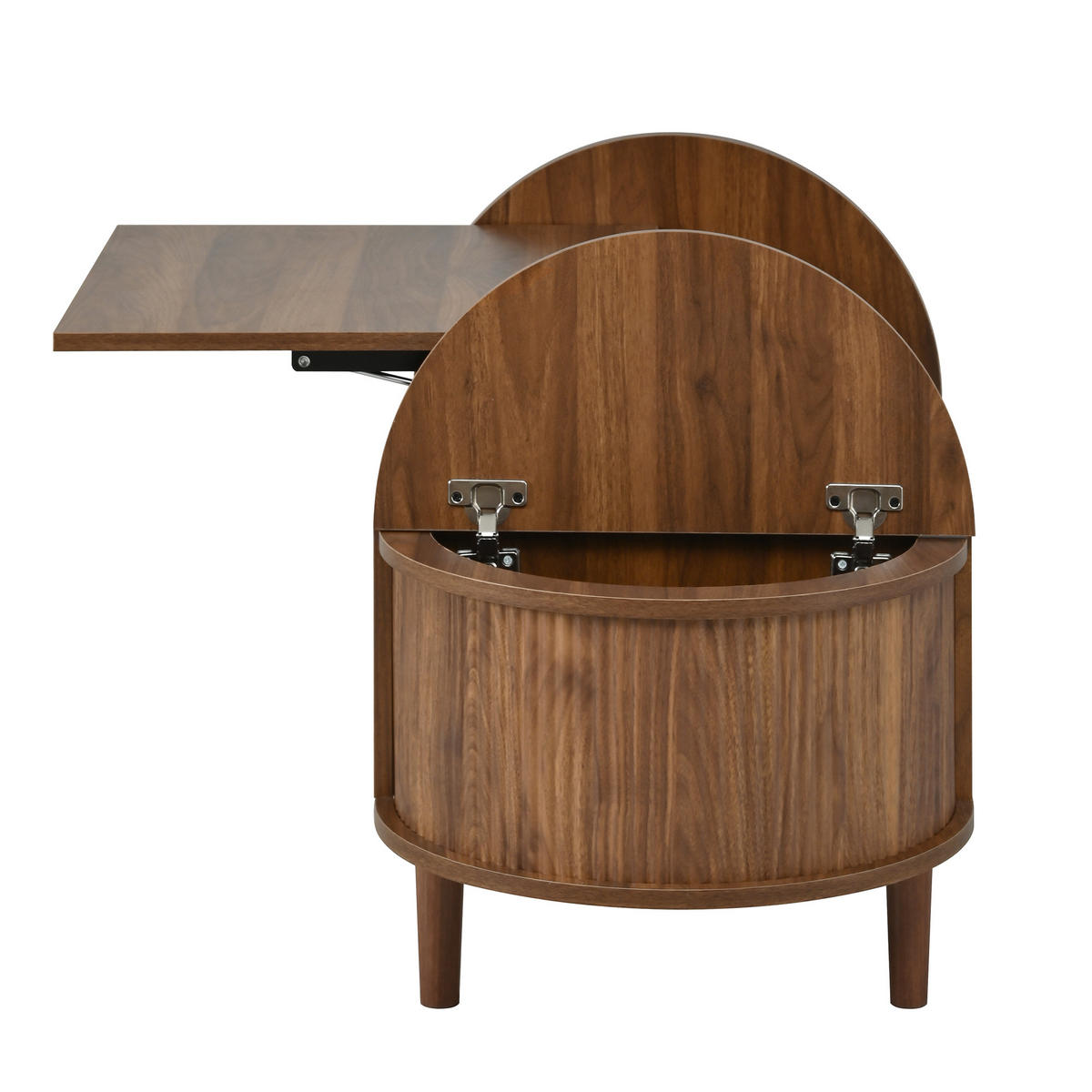 COUCHTISCH 100/48/53,5 cm nussbaum aus MDF mit höhenverstellbarer Tischplatte - Walnussfarben, Holzwerkstoff (100/48/53.5cm) - OKWISH