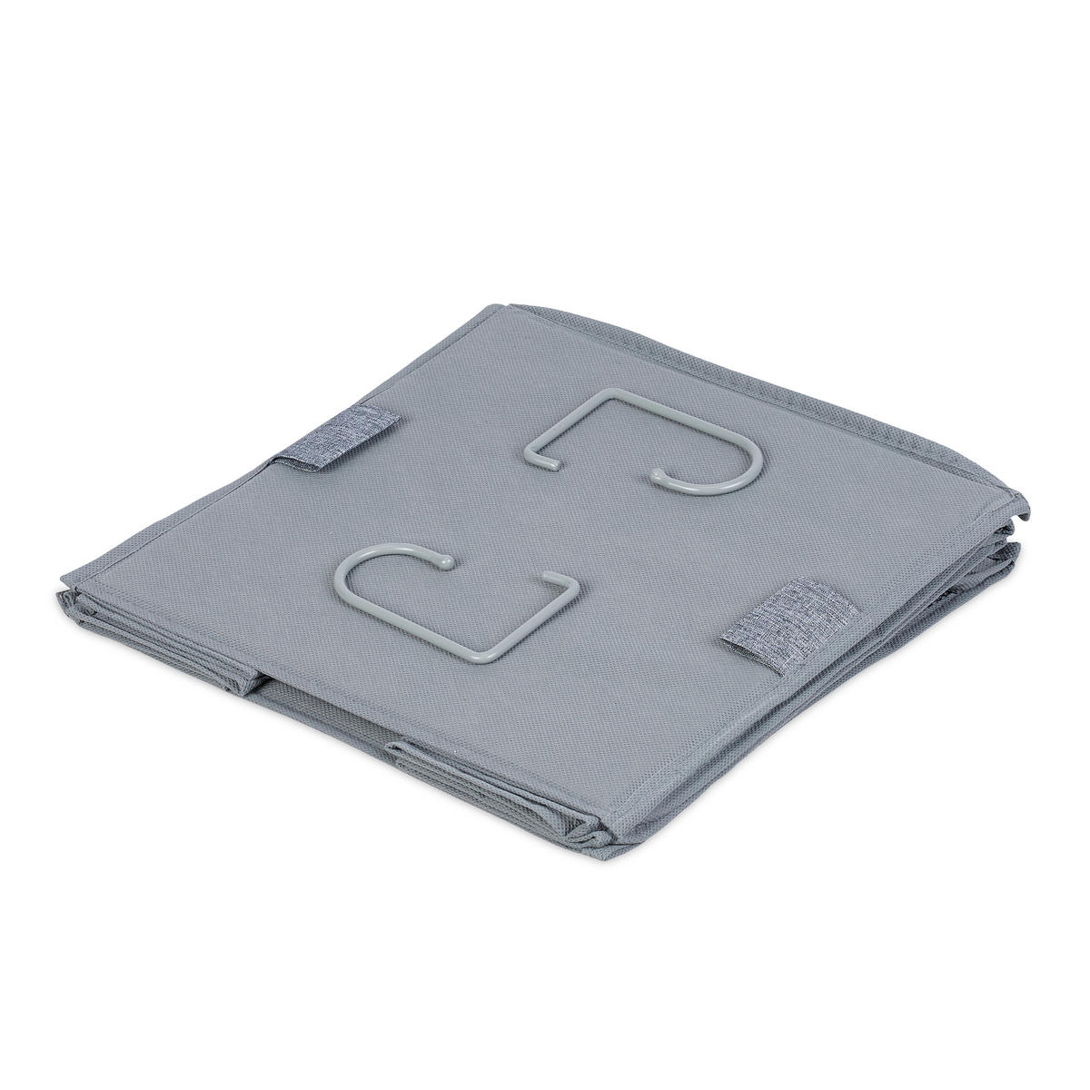 2XVEŠIAK na oblečenie - sivá, textil/plast (30cm) - Relaxdays