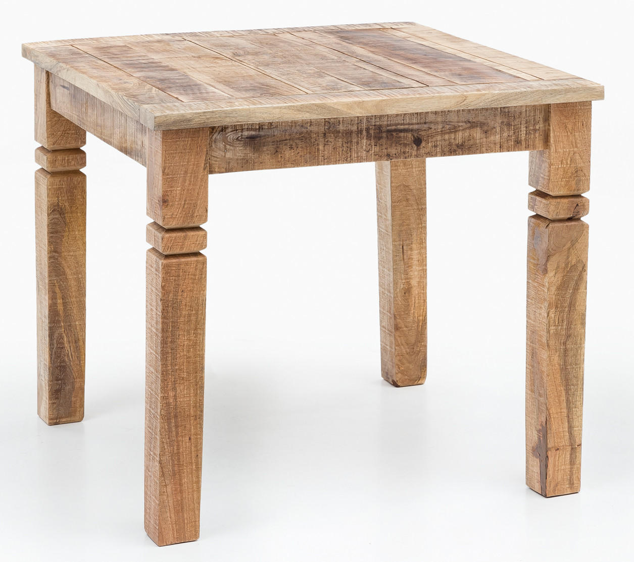ESSTISCH Massivholz Quadratisch Landhausstil DIANA, Braun 80x80x76 cm - Braun, Holz (80/80/76cm) - KADIMA DESIGN