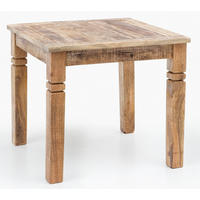 ESSTISCH Massivholz Quadratisch Landhausstil DIANA, Braun 80x80x76 cm - Braun, Holz (80/80/76cm) - KADIMA DESIGN