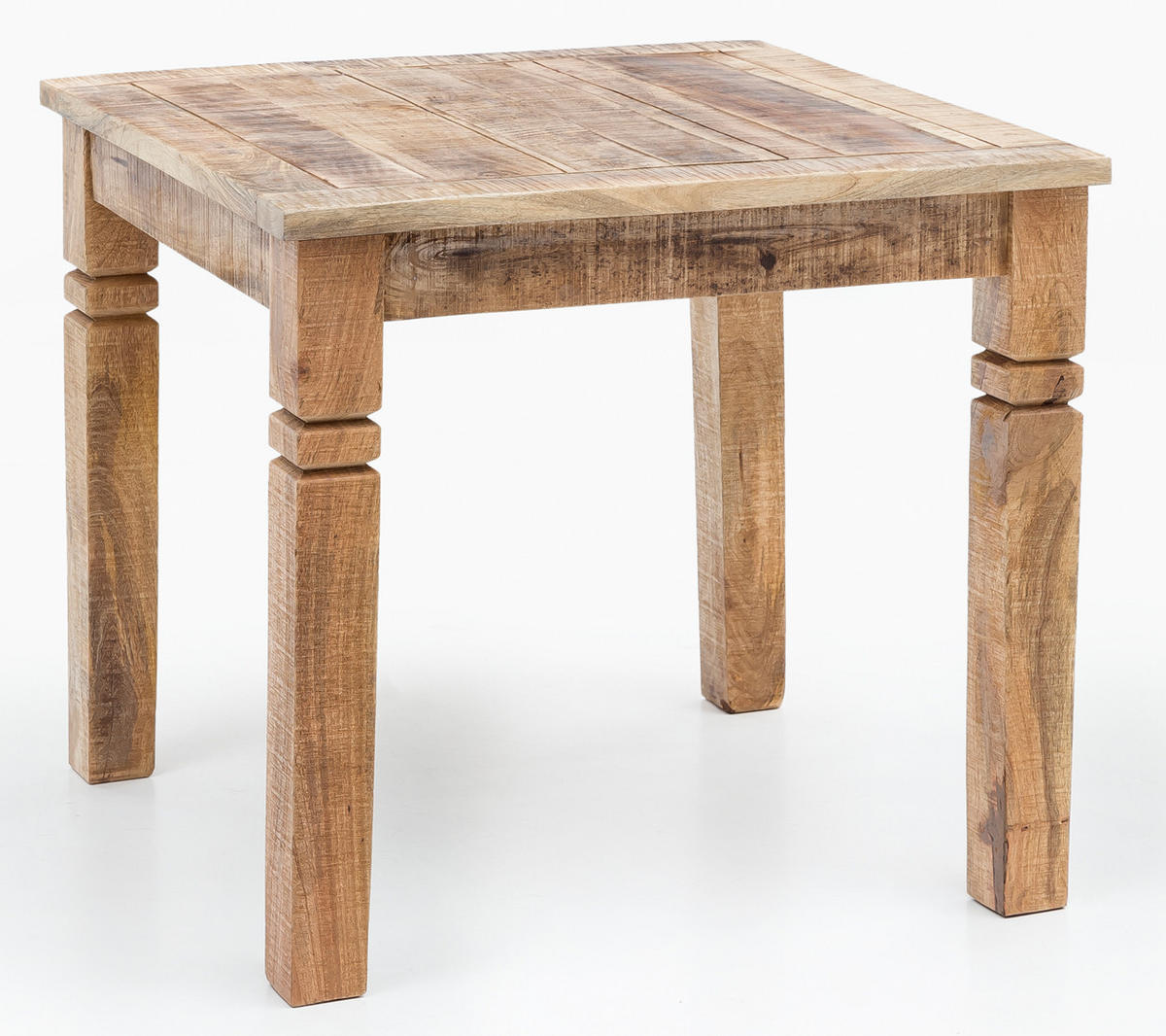 ESSTISCH Massivholz Quadratisch Landhausstil DIANA, Braun 80x80x76 cm - Braun, Holz (80/80/76cm) - KADIMA DESIGN