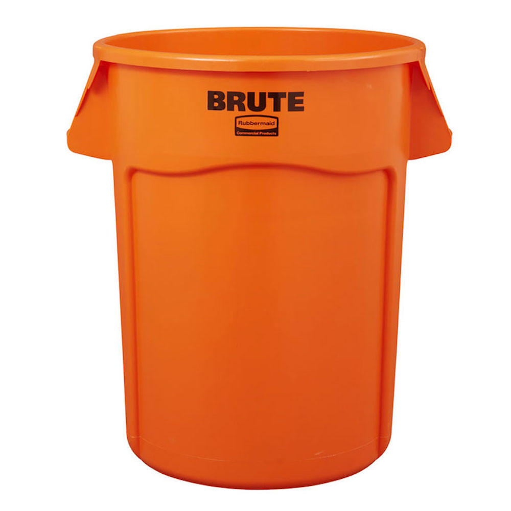 MÜLLEIMER 121,1 Liter 69,2x63,5x55,5 cm Kunststoff Orange - Orange, Metall (63.5/69.2/55.5cm) - PROREGAL