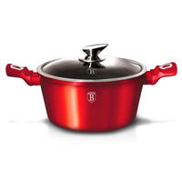 TOPF Rot 20/20/10 cm BH1256 - Rot, Metall (20cm) - Berlinger Haus