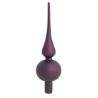 BAUMSPITZE Uni-Design Matt Violett 23cm (Glas / 1 Stk.) - Violett, Glas (23cm)