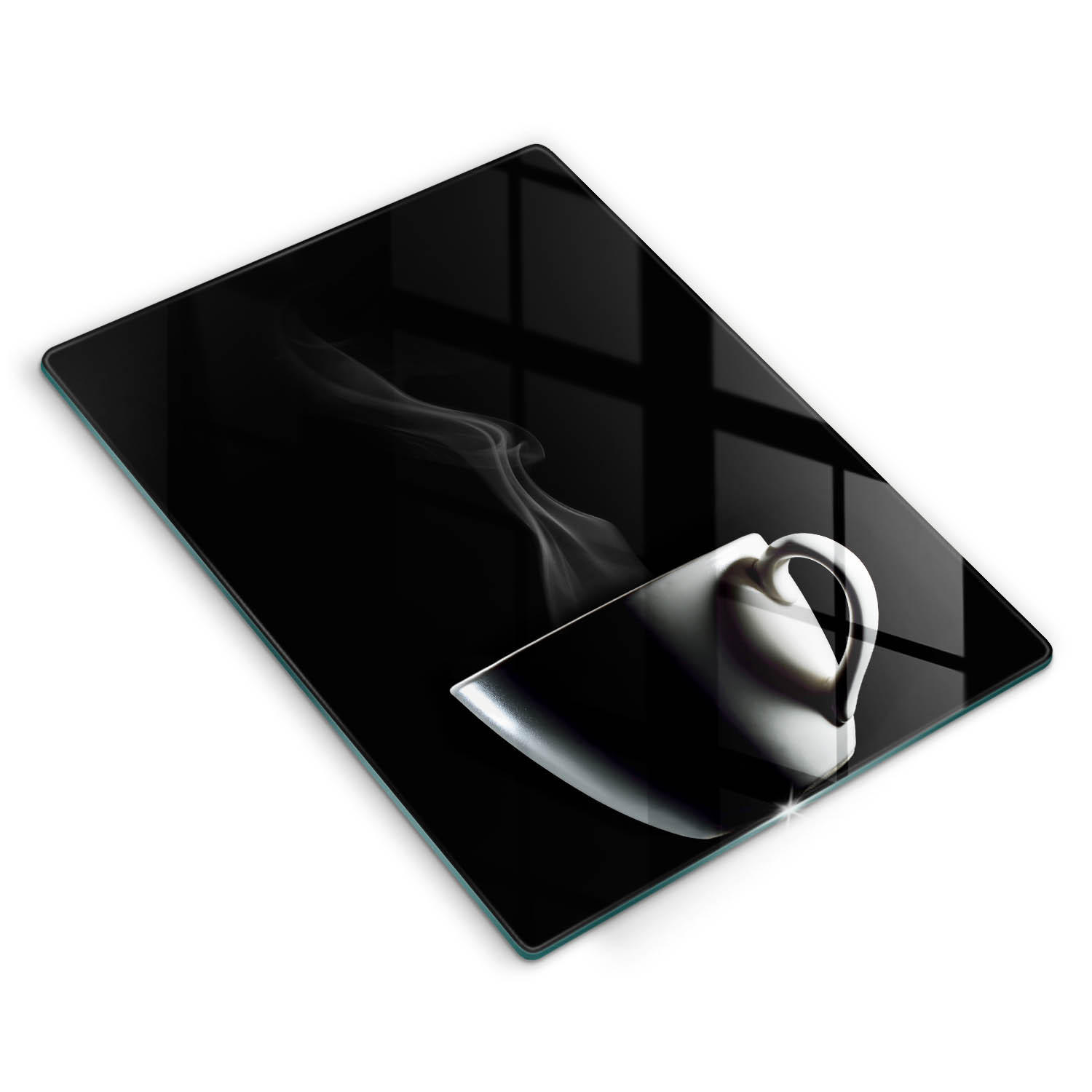 Wallfluent Glasplatte Hellgrau 40x52 cm