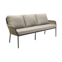 LOUNGESOFA Concord 198x86x59 cm, Metall, Taupe - Taupe, Metall (198/86/59cm) - dasmöbelwerk