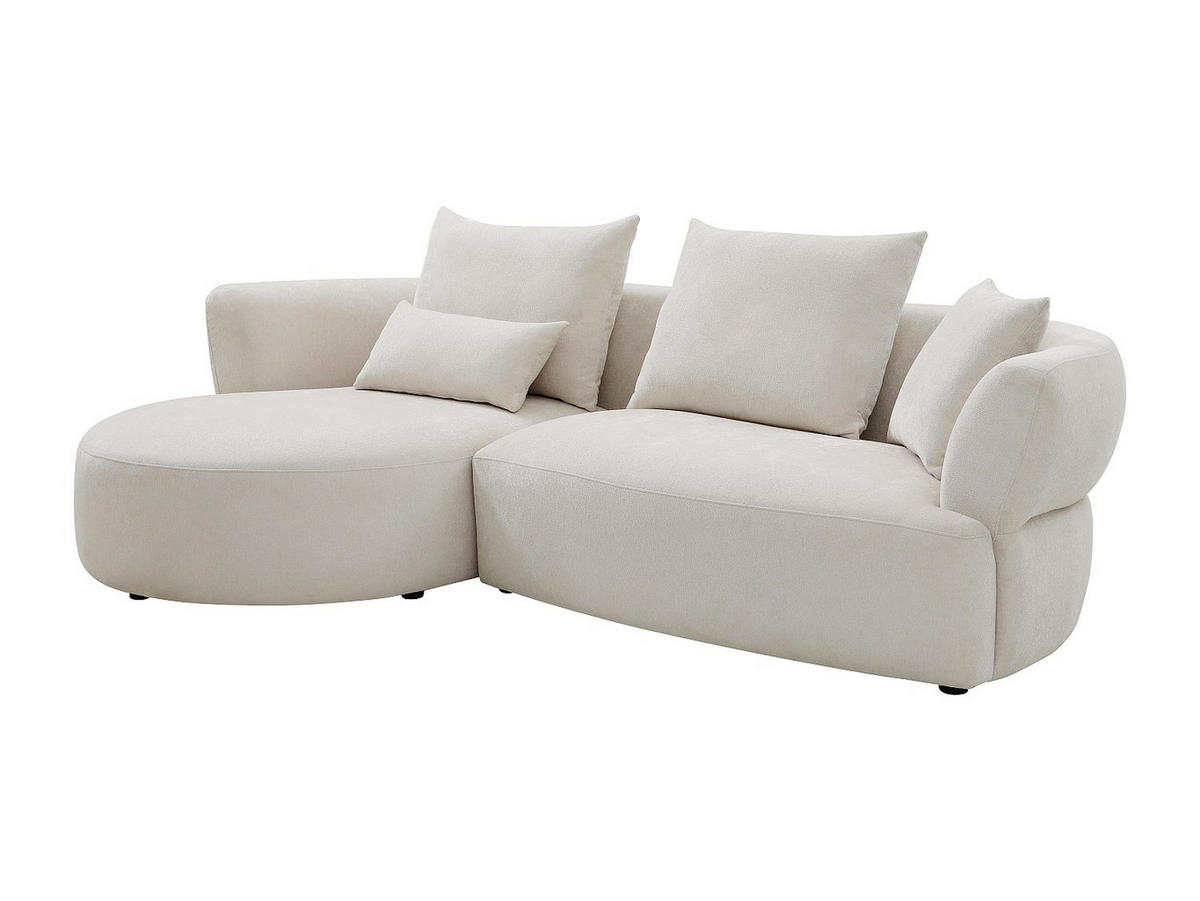 SOFA - 5 Personen - stoff - beige Cusava - Beige, Kunststoff/Textil (280/86/160cm) - Vente-Unique