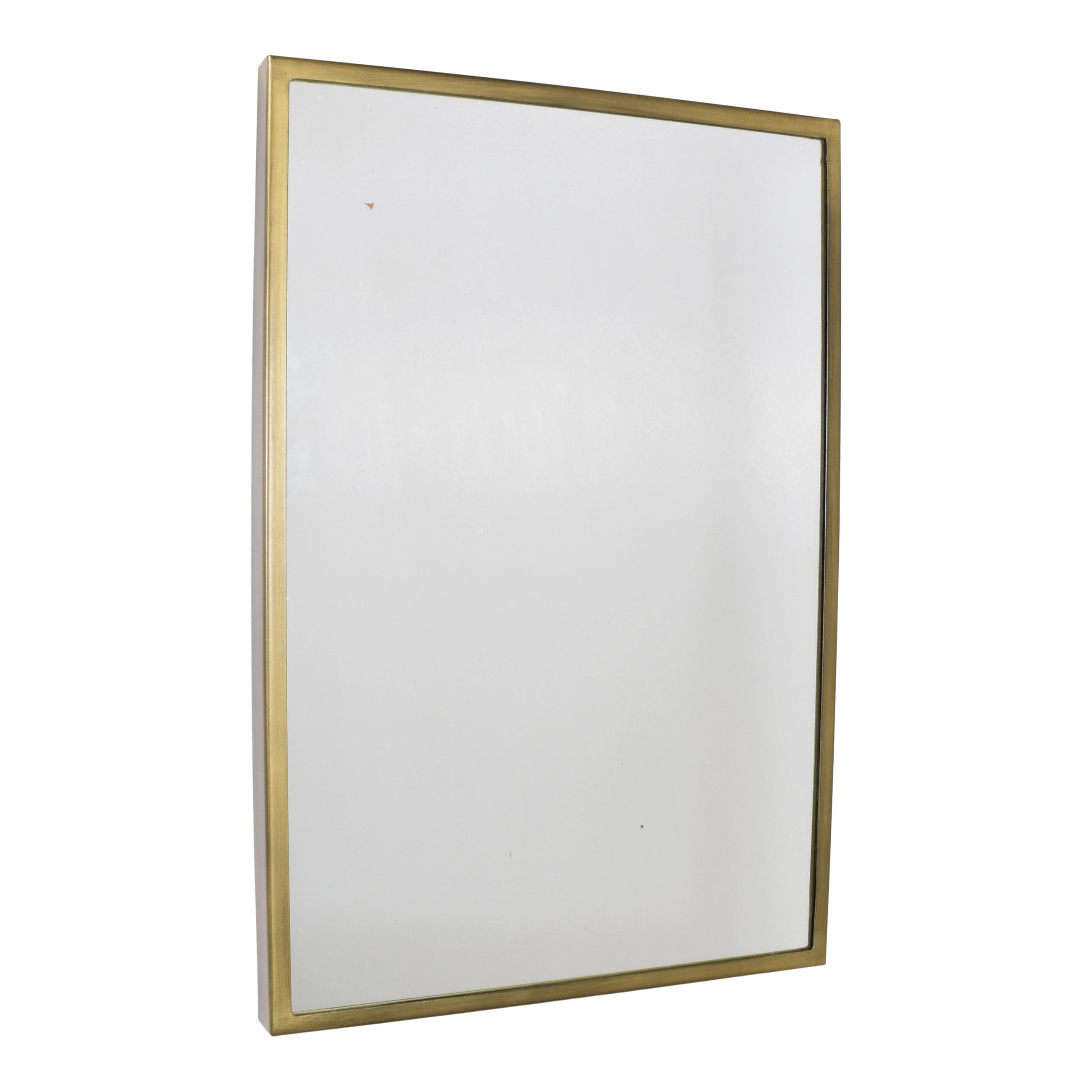 WANDSPIEGEL Avi Schwarz - Messingfarben, Metall (40/60/4cm) - LOFT42