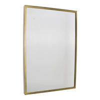 WANDSPIEGEL Avi Schwarz - Messingfarben, Metall (40/60/4cm) - LOFT42