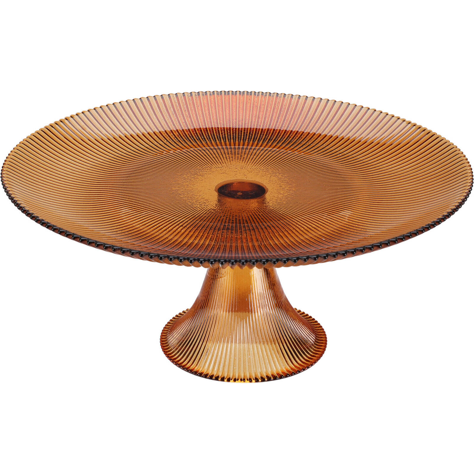 KUCHENTELLER Amber Ø 28 cm - Orange, Glas (28/12.2/28cm) - Home Styling Collection