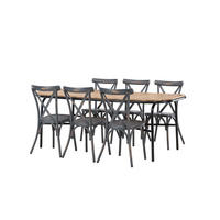 GARTENSET dunkelgrau - Dunkelgrau, Holzwerkstoff - ebuy24
