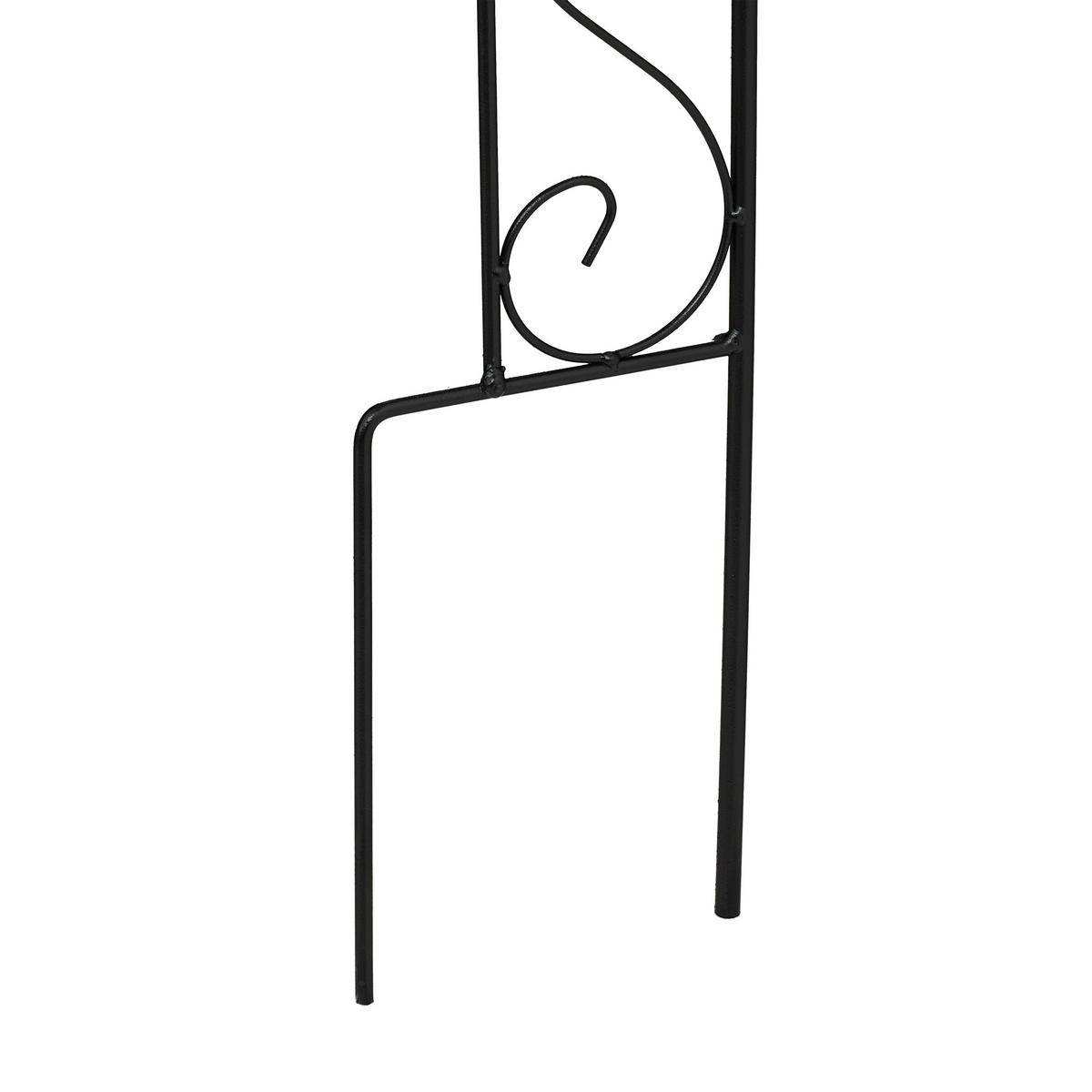 RANKHILFE - Schwarz, Metall (27/145/1.5cm) - Relaxdays