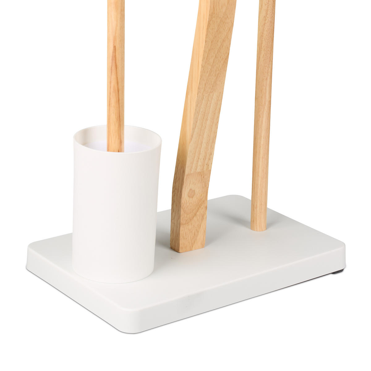 WC-GARNITUR - Weiß, Holz/Kunststoff (30/80/20cm) - Relaxdays