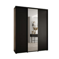 SCHWEBETÜRENSCHRANK 235,2/200/45 3-türig - Schwarz, Holz/Metall (200/235/45cm) - Abiks Möbel