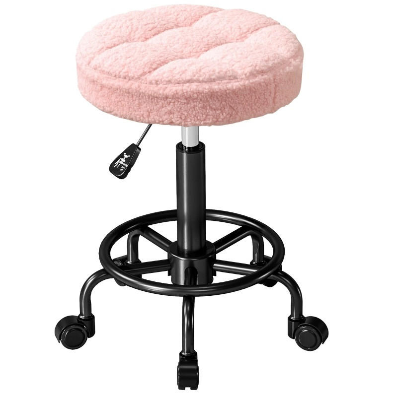 ROLLHOCKER höhenverstellbar 50-66 cm Pink - Pink, Kunststoff (50/66/50cm) - Meubliv