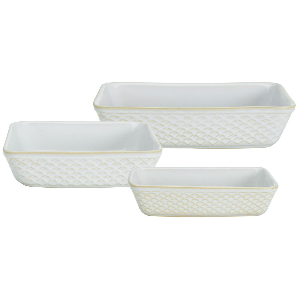 AUFLAUFFORMEN Kiruna weiß 3er Set - Weiß, Keramik (1/1/1cm) - Ritzenhoff Breker