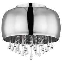 LED HÄNGELEUCHTE Kalla Chrom Klar - Silberfarben, Metall (35/35/28cm) - Globo Lighting